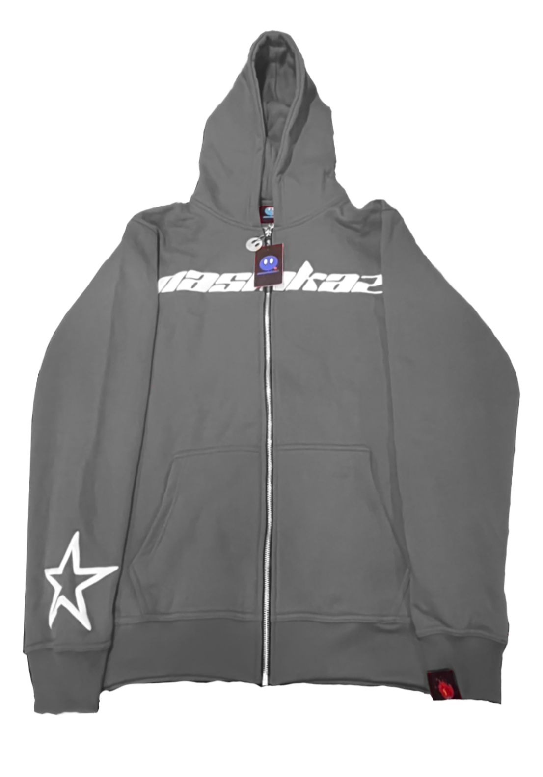 Grey Nashkaz StarZip Hoodie