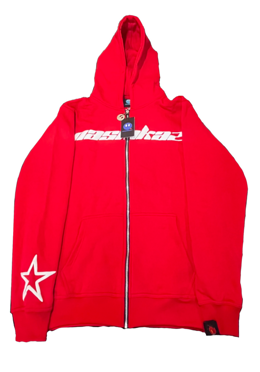 Red Nashkaz StarZip Hoodie