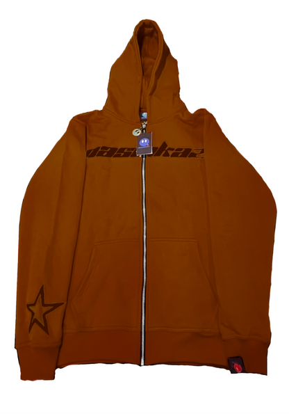 Brown Nashkaz StarZip Hoodie