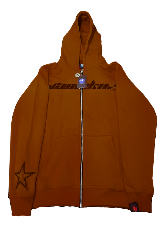 Brown Nashkaz StarZip Hoodie